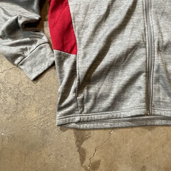 Colosseum Arkansas Razorbacks 1/4 Zip Pullover Gray Red Mens Size Large - Picture 4 of 7